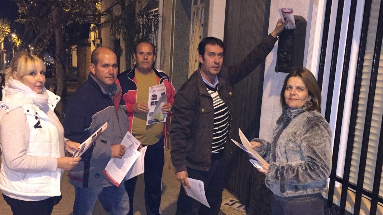 "Hay que votar al PSOE si no queremos dejar la salud de nuestra familia y la educación de nuestros hijos en las manos de Rajoy"