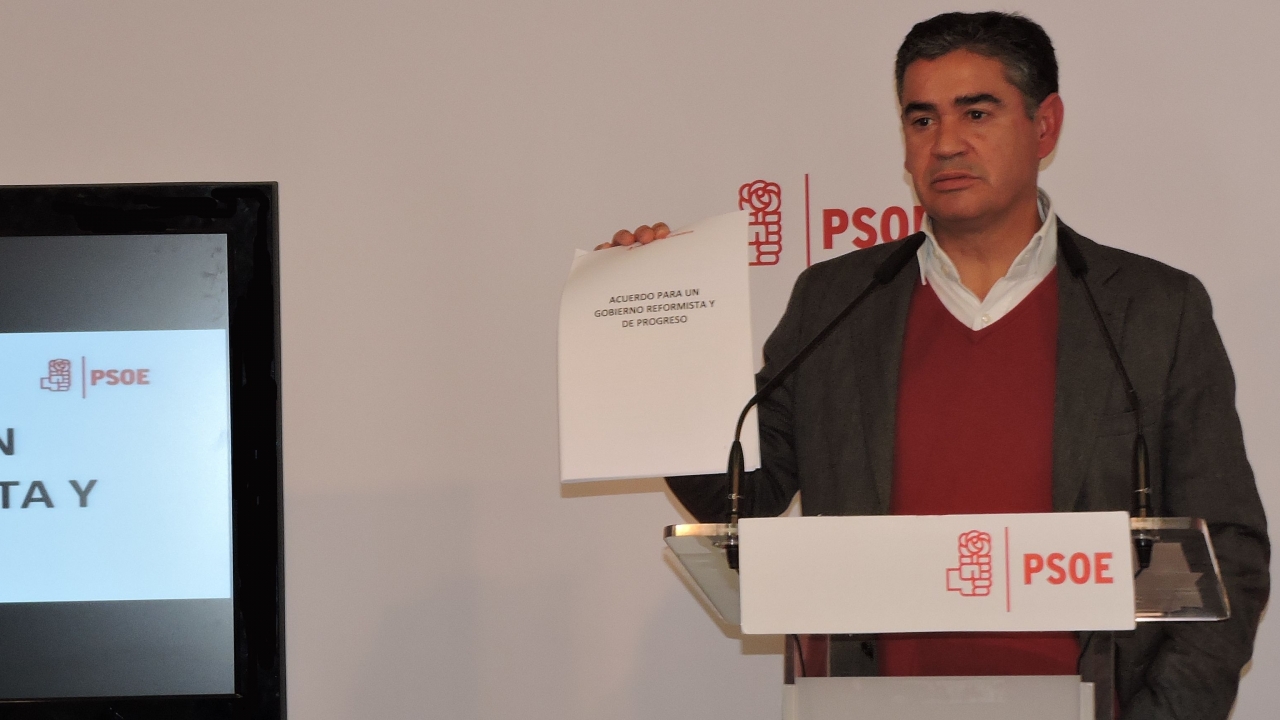 Manuel González: "El acuerdo con Ciudadanos no es para sumar escaños sino para sumar esperanzas de españoles en un gobierno del cambio"