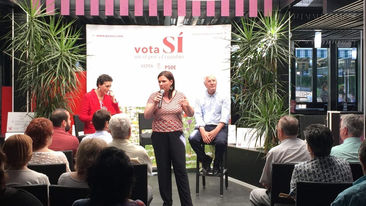 Valerio asegura que con el PSOE de Pedro Sánchez en el gobierno "mejorará la situación actual de pensionistas y trabajadores"