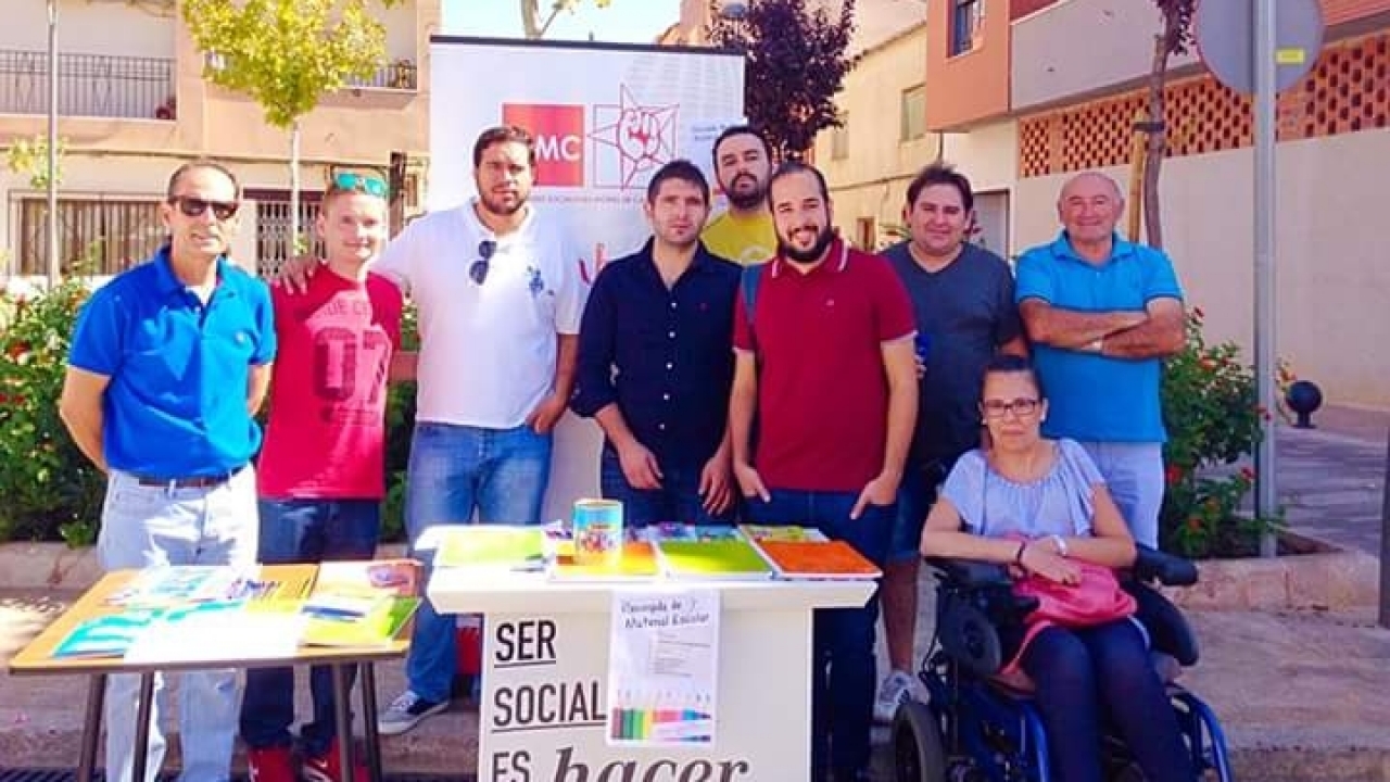 Solidaridad en el inicio del curso escolar, gracias a Juventudes Socialistas de la provincia de Ciudad Real