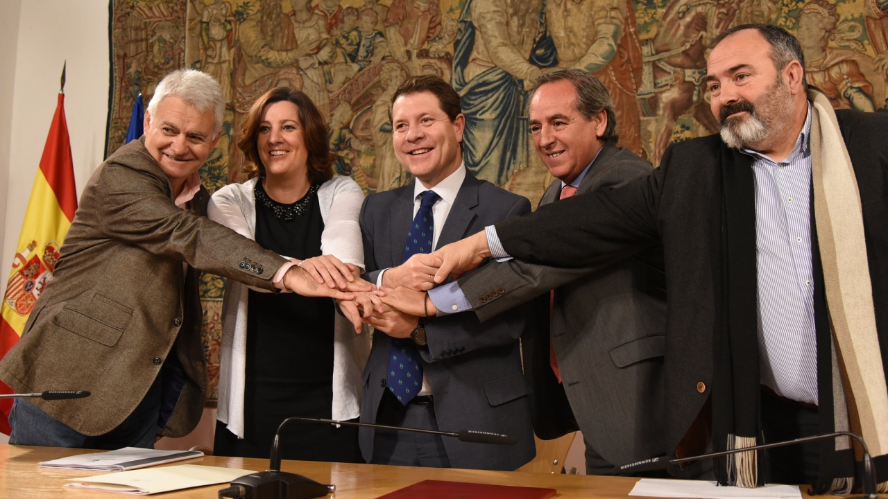 García-Page: "Cada día de esta legislatura hay 40 parados menos y 7 empresas más en C-LM"