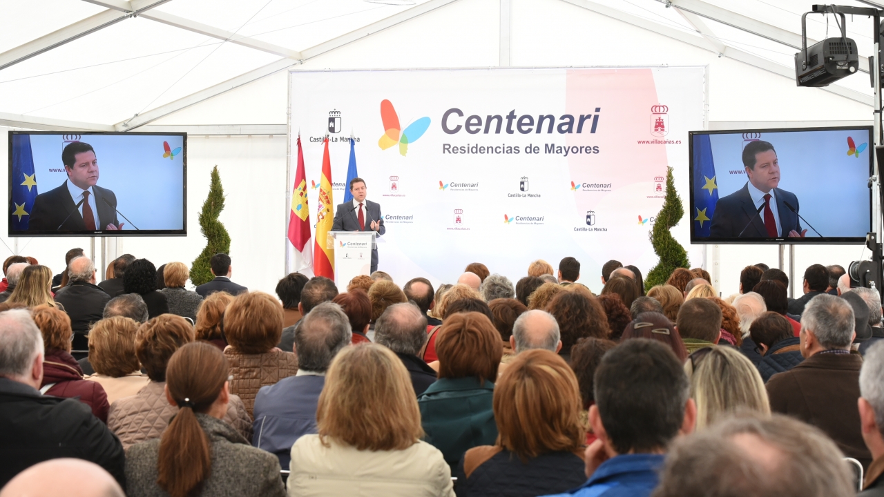 García-Page: "C-LM estará en muy pocos años a la cabeza en atención a mayores y a la dependencia"