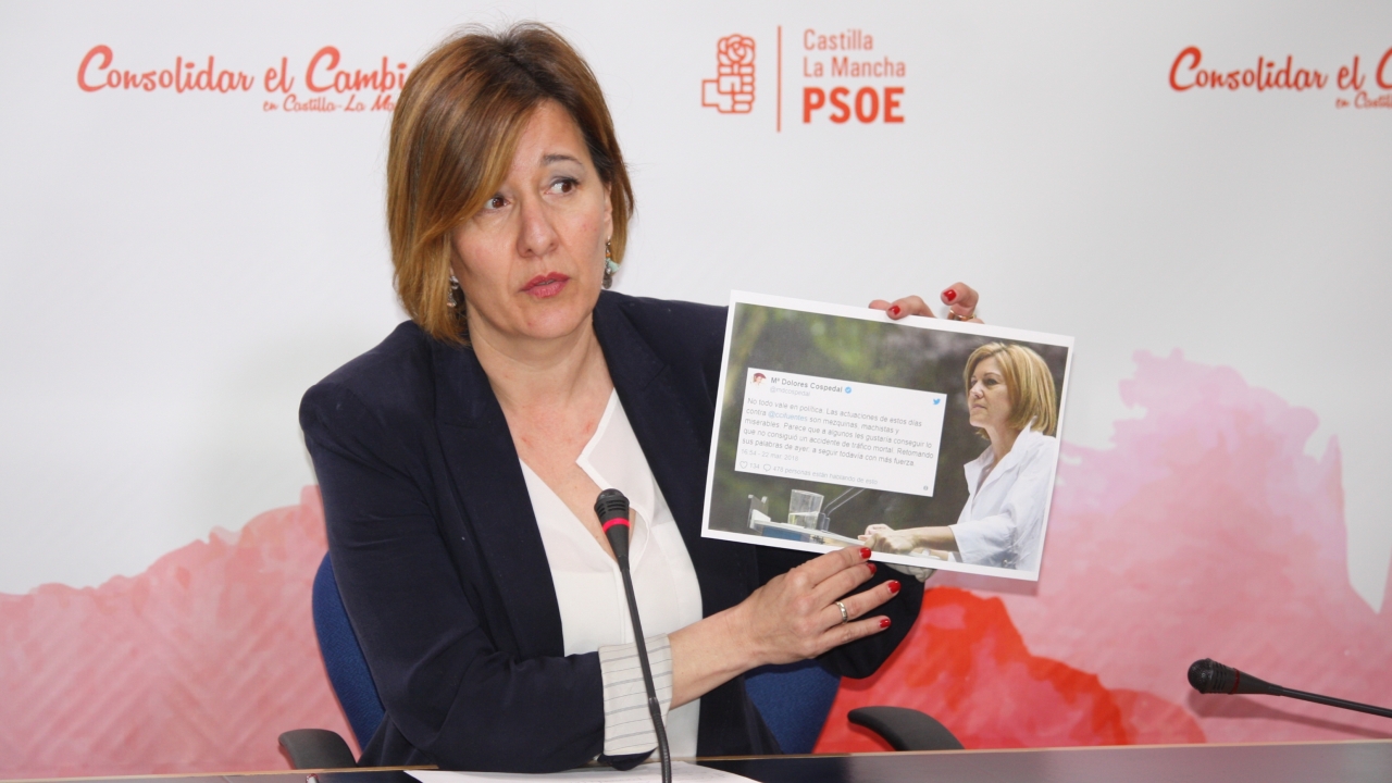 "Cospedal, que puso la mano en el fuego por Cifuentes, ha quedado claro que se ha quemado"