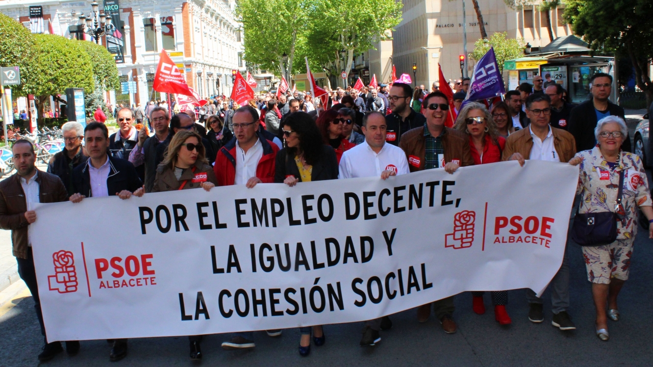 Santiago Cabañero: " Los socialistas creemos que en España y en el 2018 sigue siendo necesario reivindicar el 1 de Mayo".