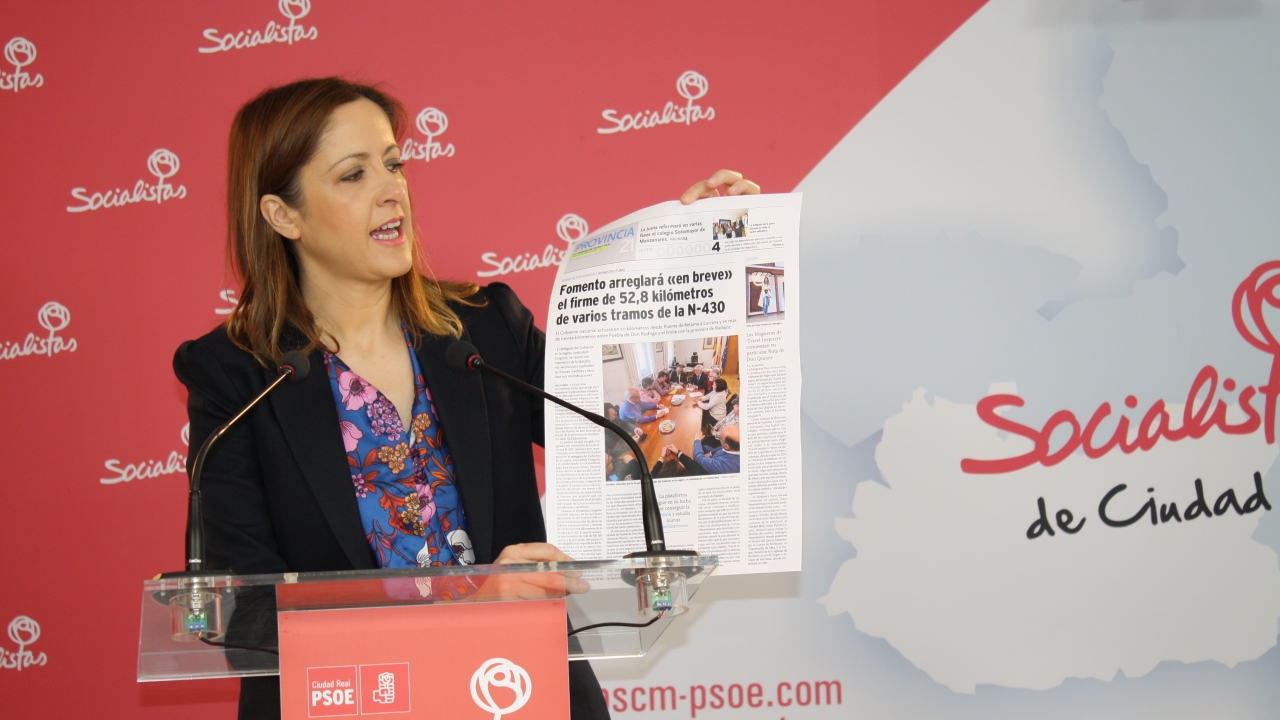 Maestre exige "por enésima vez" al Gobierno de Rajoy que invierta con urgencia en la N-430 para reducir su alta siniestralidad