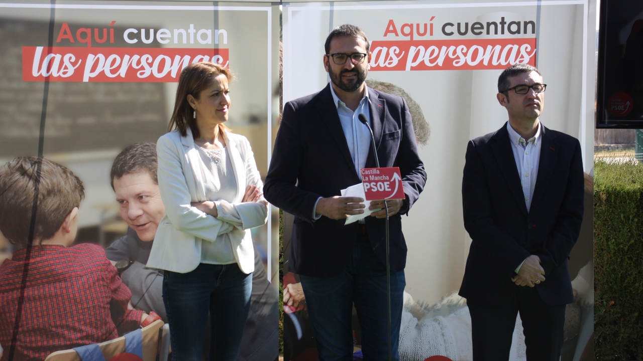 El PSOE de C-LM destaca la gestión de García-Page "centrada en las personas frente a la crispación y el enfrentamiento del PP"