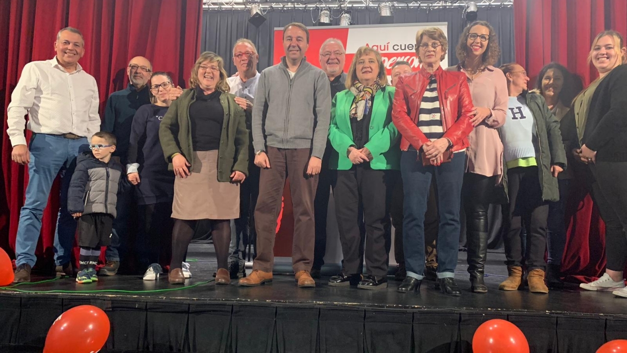 Riansares Serrano y Sara Simón acompañaron al candidato socialista al Ayuntamiento de Pioz