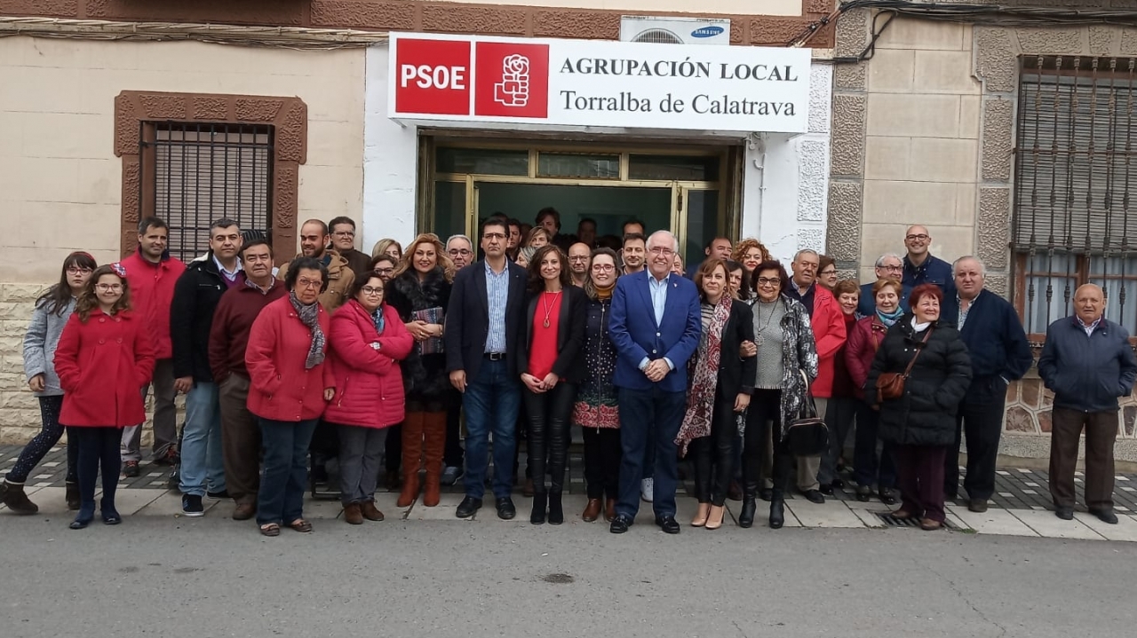 Caballero inaugura la Casa del Pueblo del PSOE de Torralba de Calatrava deseando que sea "la bandera que acoja a todos los torralbeños y torralbeñas"