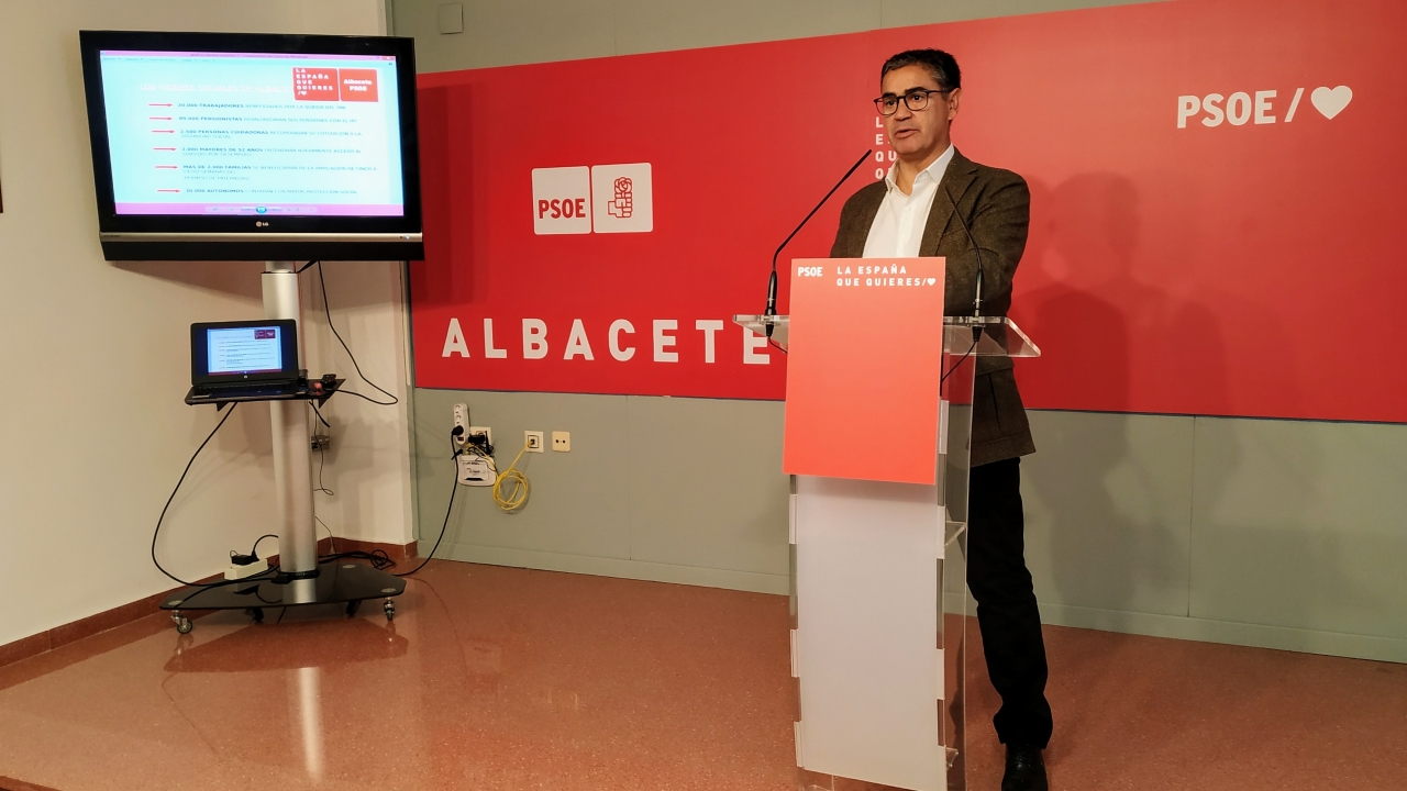 González Ramos valora la incidencia en Albacete de las medidas de carácter social aprobadas por el Ejecutivo de Pedro Sánchez