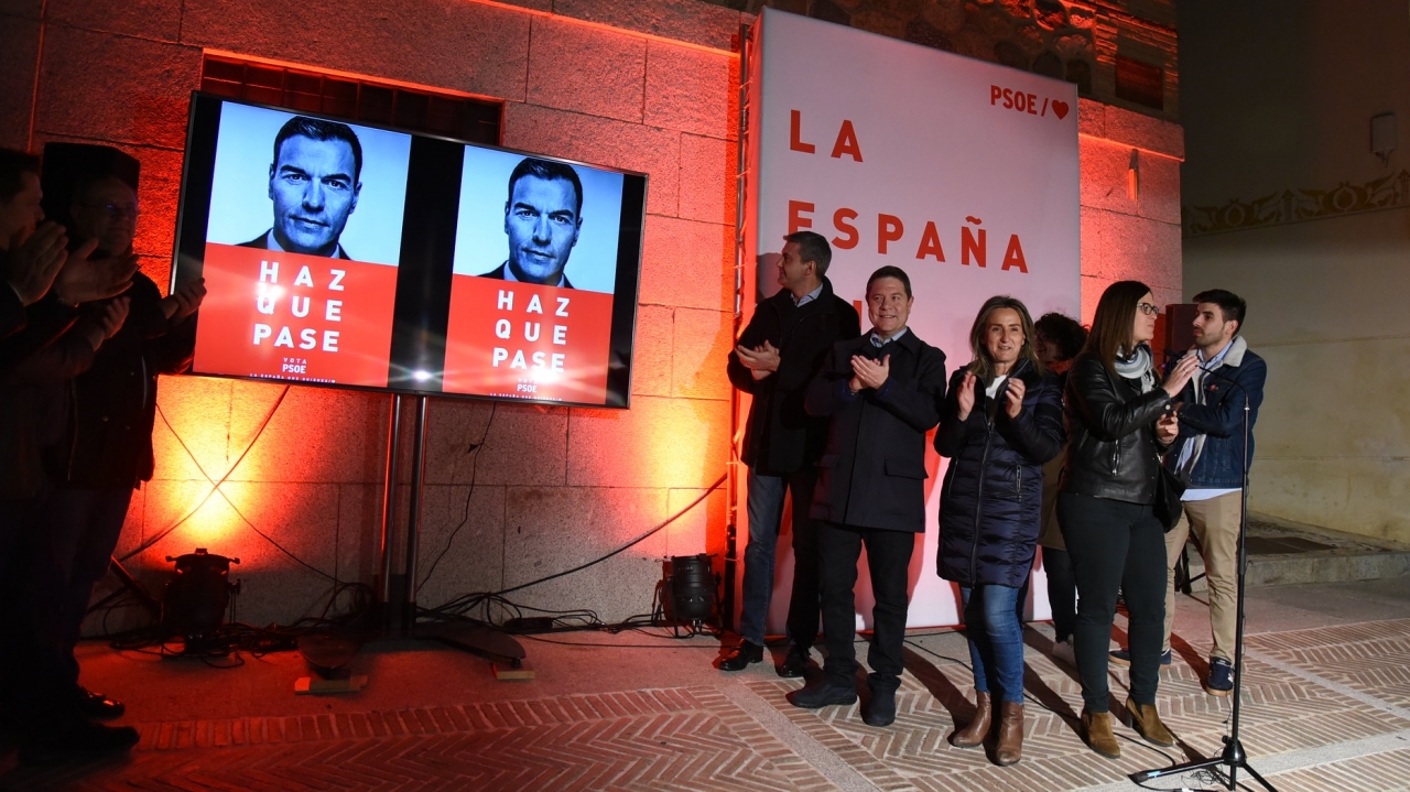 García-Page pide "un voto positivo para una España en positivo" que evite depender de "radicales"