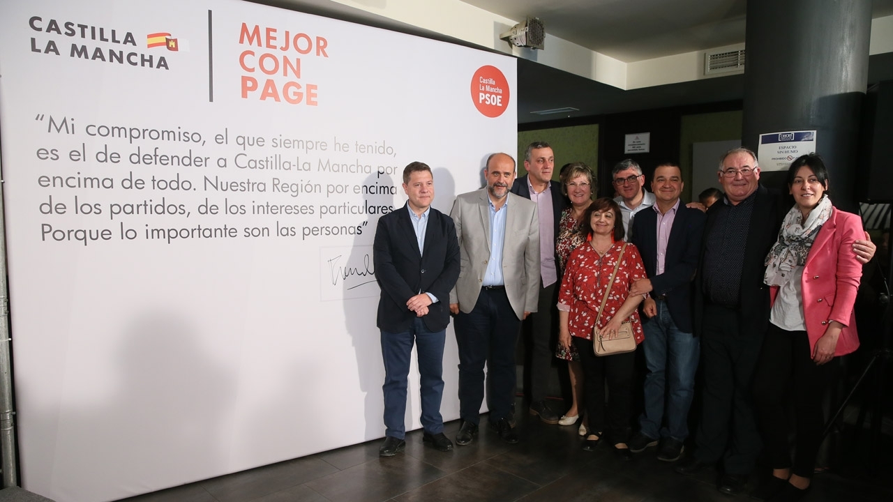 García-Page arranca la campaña comprometiéndose a situar a Castilla-La Mancha por delante de todo