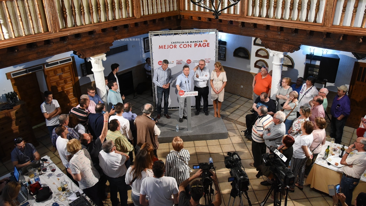García-Page: "Si se trata de defender Castilla-La Mancha, sólo hay un partido que lo tiene claro"