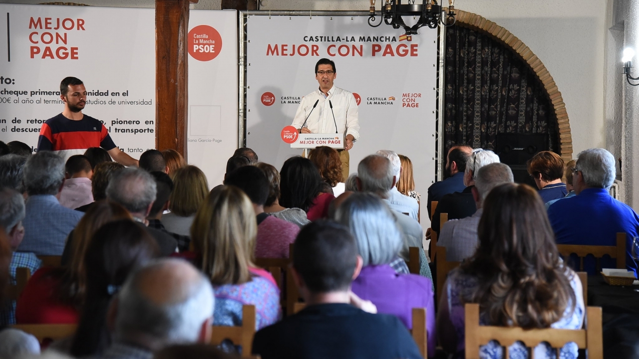 Caballero: "Es importante que sigamos teniendo un presidente eficaz y eficiente como Page frente al vendaval que supuso Cospedal"