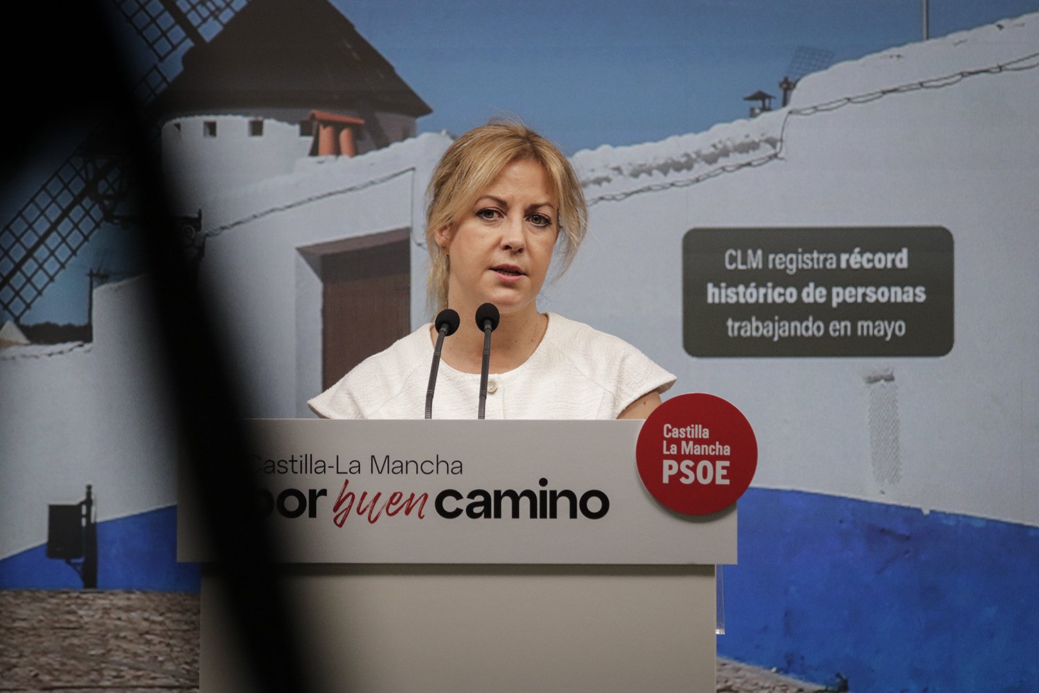 Abengózar celebra un nuevo récord de empleo en CLM frente al “drama del PP que tiene que inventarse cada día una ocurrencia”