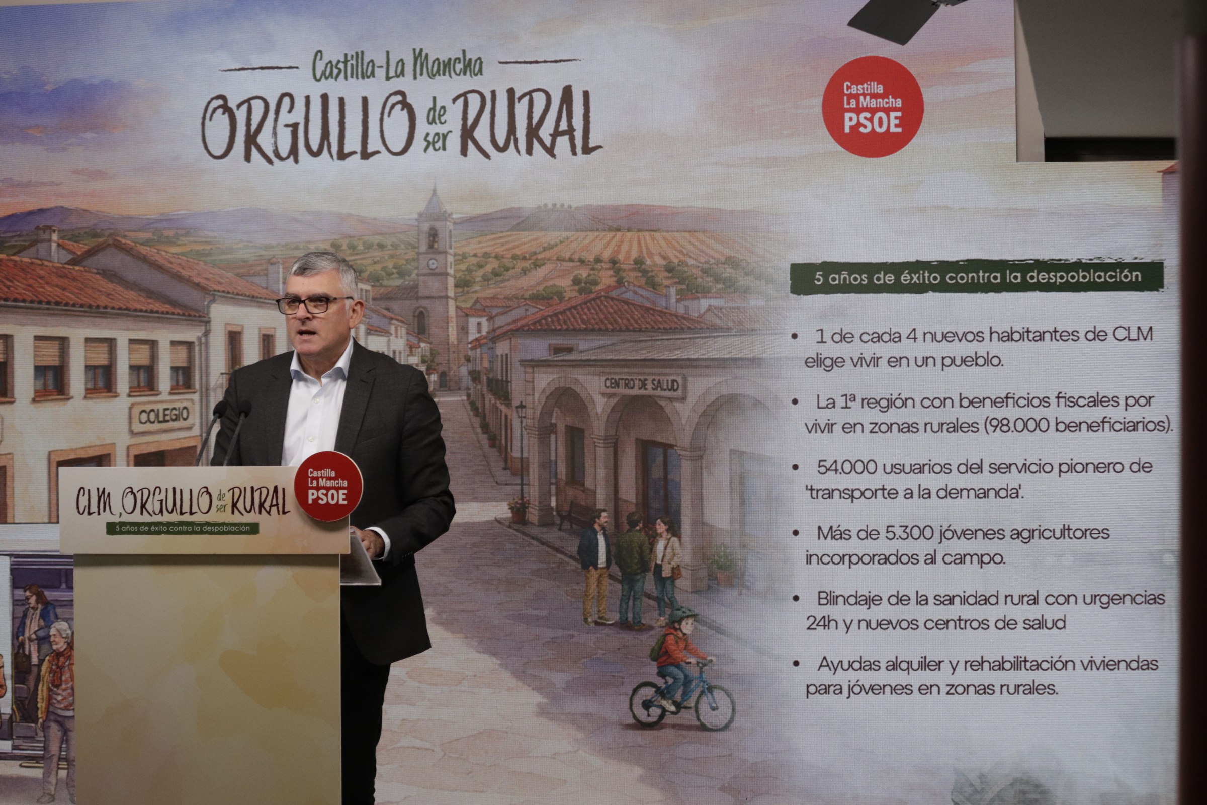 El PSOE presenta la campaña `Orgullo de ser Rural´ y destaca cinco años de éxito en la lucha contra la despoblación