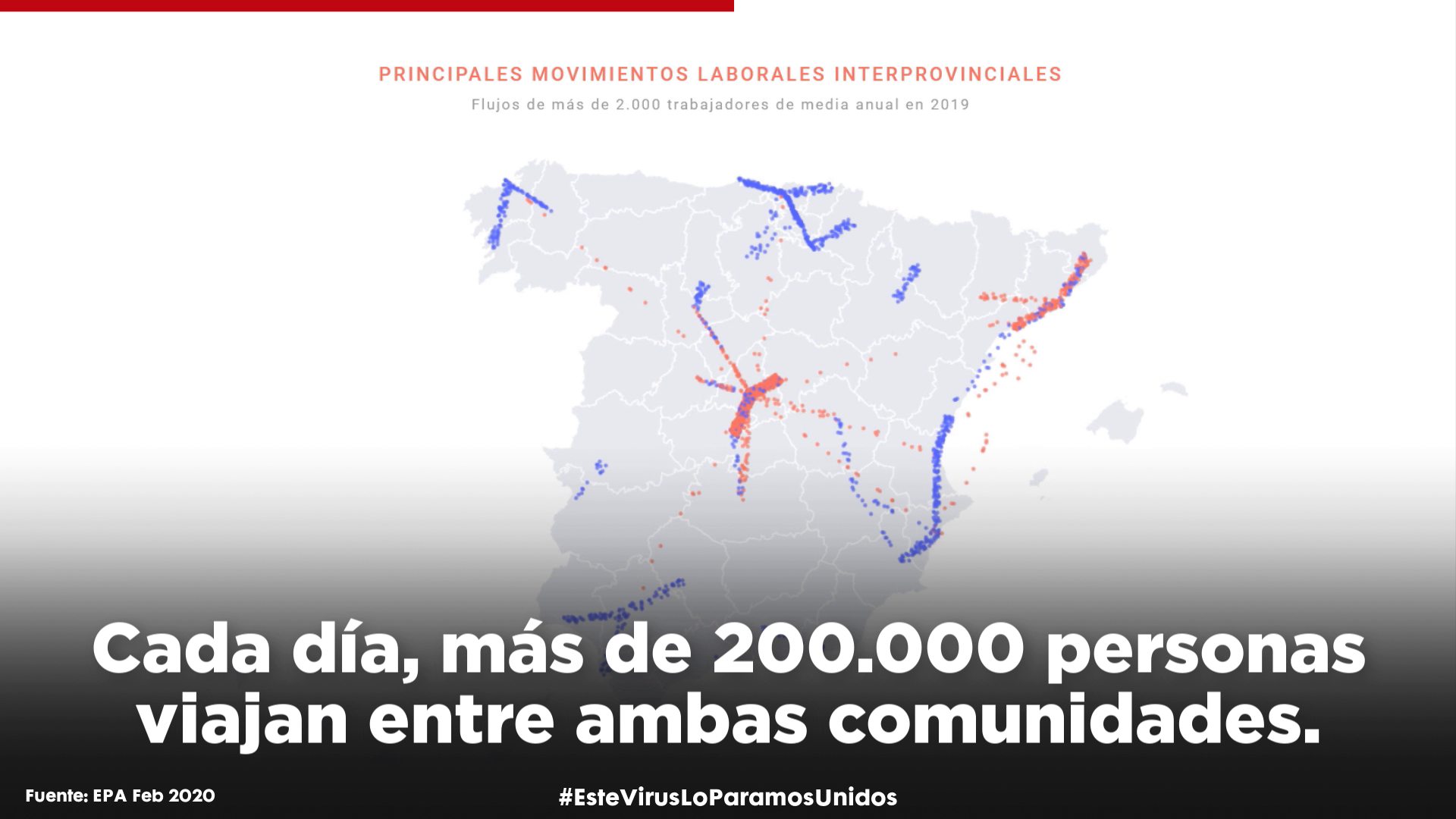 El PSOE lanza un vídeo para explicar el mapa del coronavirus en la región: “Todos los días, 200.000 personas se mueven entre CLM y Madrid”