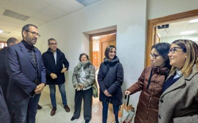 Gutiérrez visita las obras de la nueva sede de la Asociación TEA Talavera