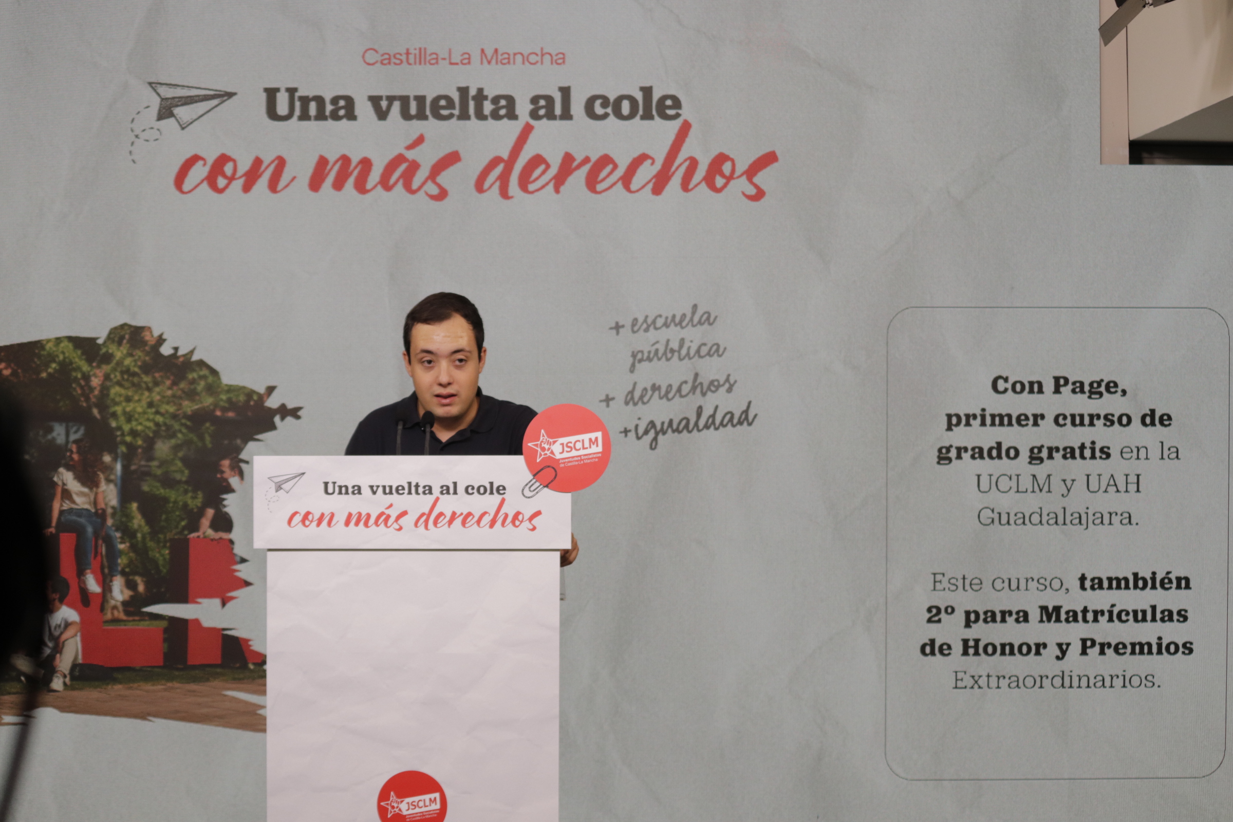 Juventudes Socialistas de Castilla-La Mancha reivindica las políticas de García-Page que facilitan la vuelta a clase