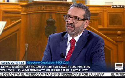 Gutiérrez anuncia la retirada del Estatuto de CLM del Congreso para evitar que PP y Vox “lo manoseen mediante pactos ocultos ante las elecciones”