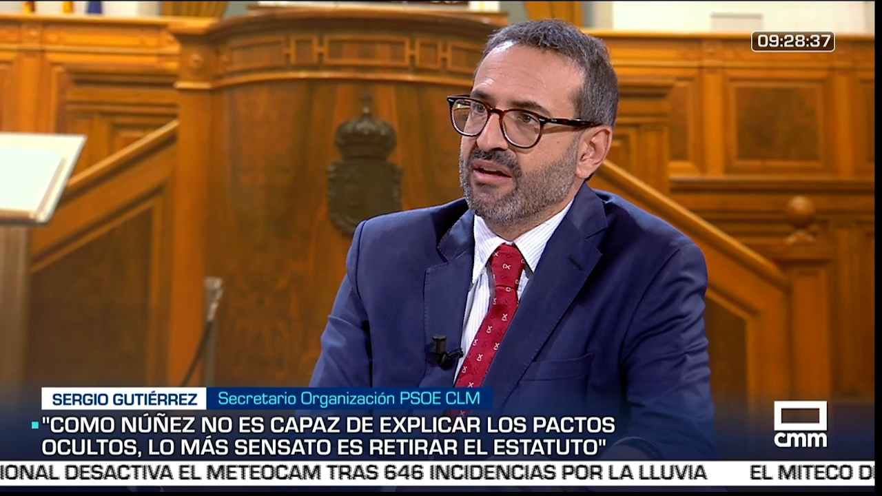 Gutiérrez anuncia la retirada del Estatuto de CLM del Congreso para evitar que PP y Vox “lo manoseen mediante pactos ocultos ante las elecciones”